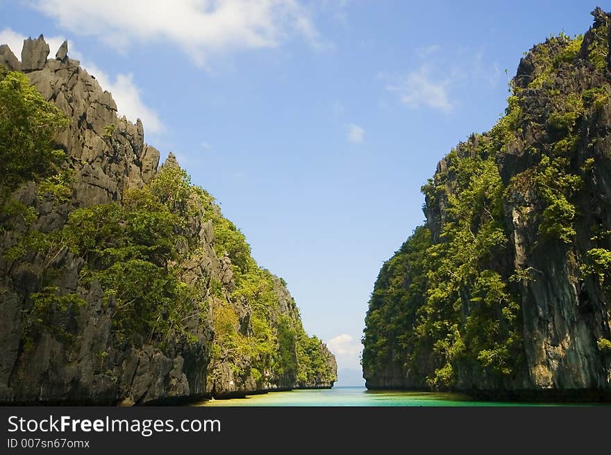 Big lagoon of El Nido, Palawan, Philippines