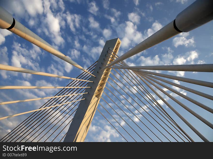 Detail of the bridge millenium. Detail of the bridge millenium