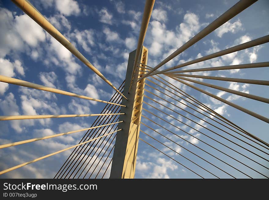 Detail of the bridge millenium. Detail of the bridge millenium