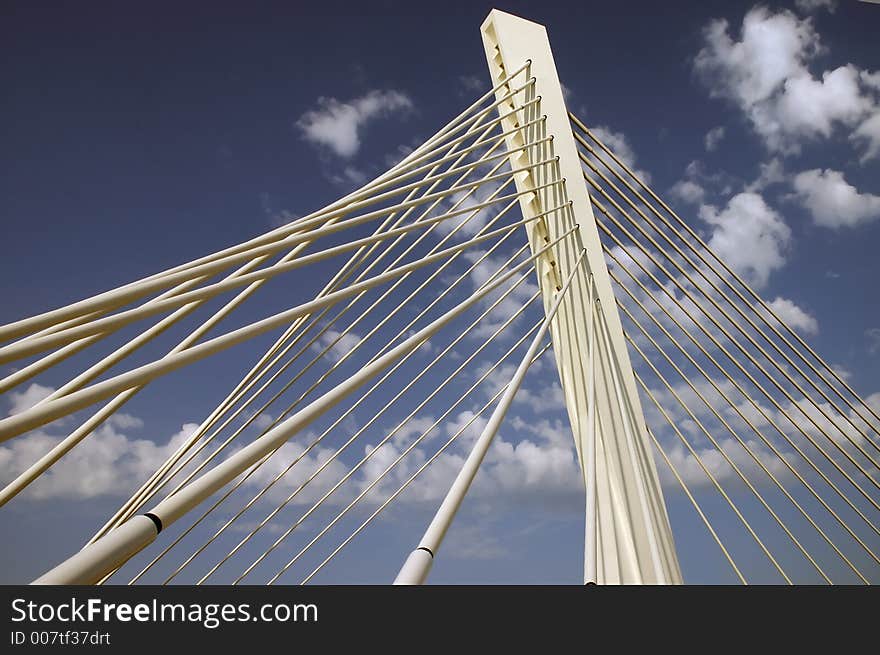 Detail of the bridge millenium. Detail of the bridge millenium