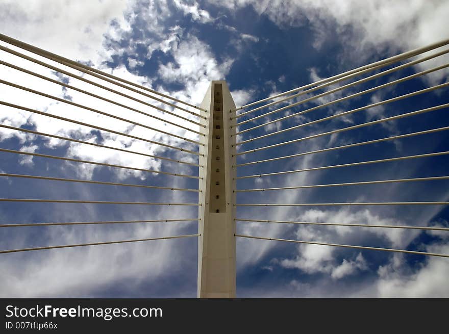 Detail of the bridge millenium. Detail of the bridge millenium