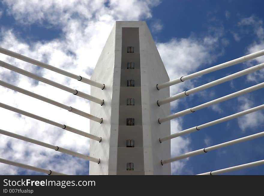 Detail of the bridge millenium. Detail of the bridge millenium