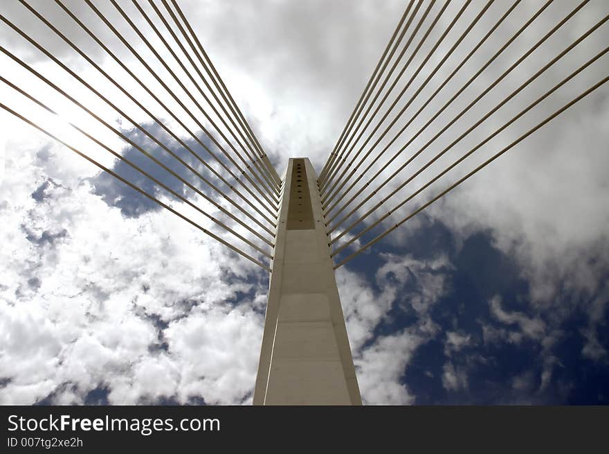 Detail of the bridge millenium. Detail of the bridge millenium