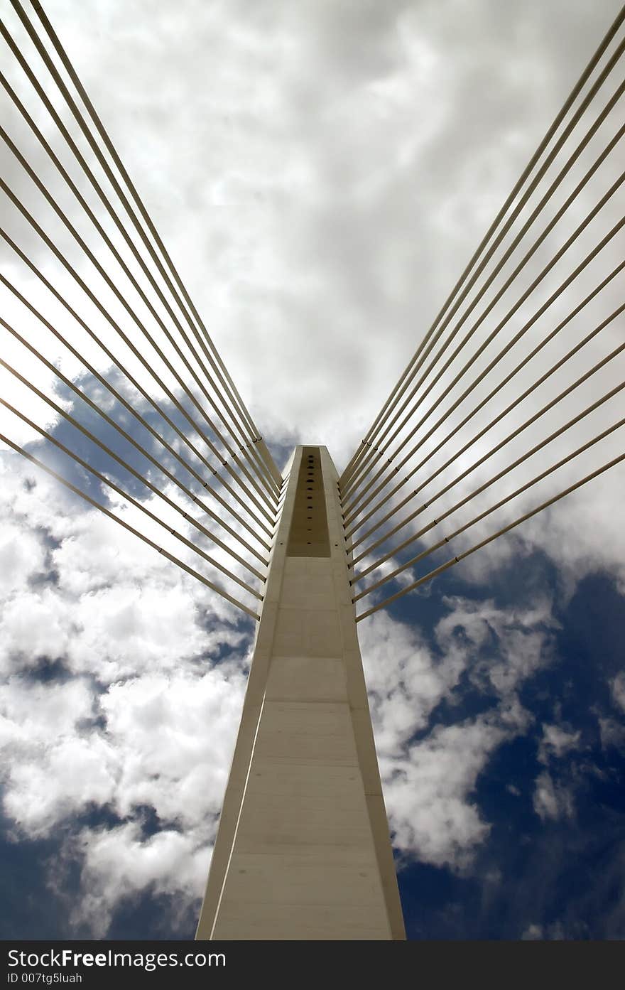 Detail of the bridge millenium. Detail of the bridge millenium