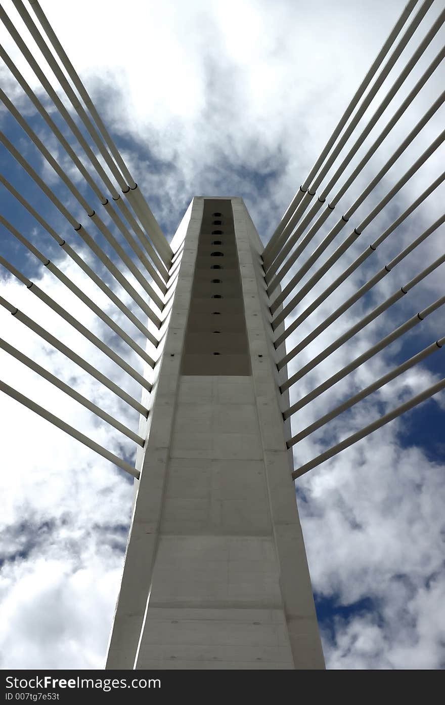 Detail of the bridge millenium. Detail of the bridge millenium