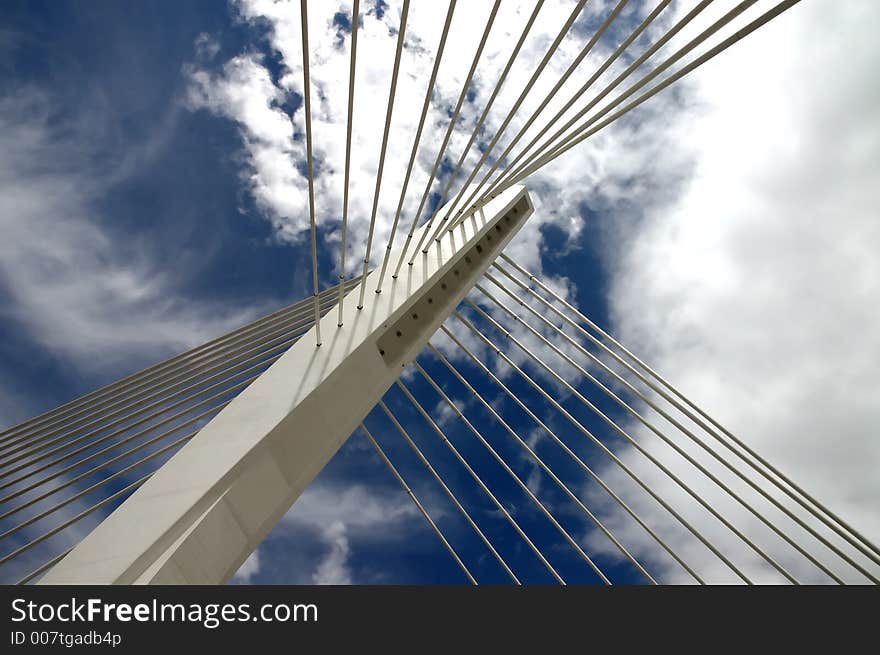 Detail of the bridge millenium. Detail of the bridge millenium