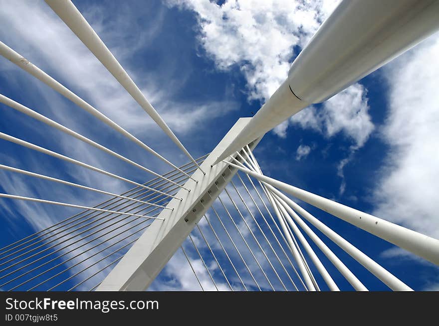 Detail of the bridge millenium. Detail of the bridge millenium