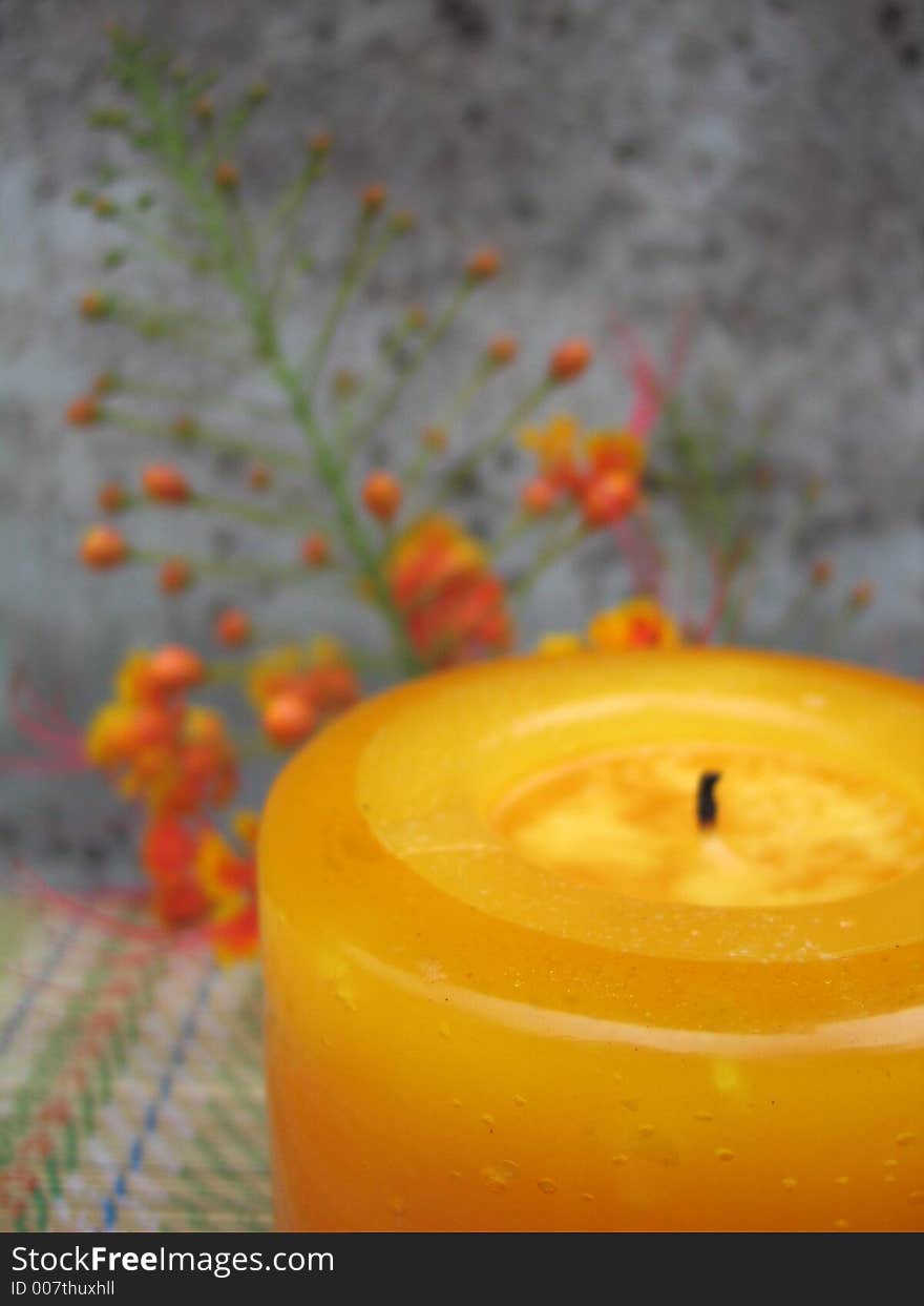 Floral Candle