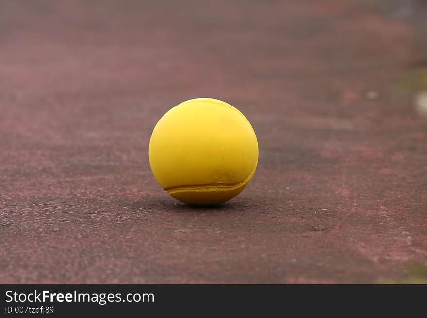 Yellow tennis ball