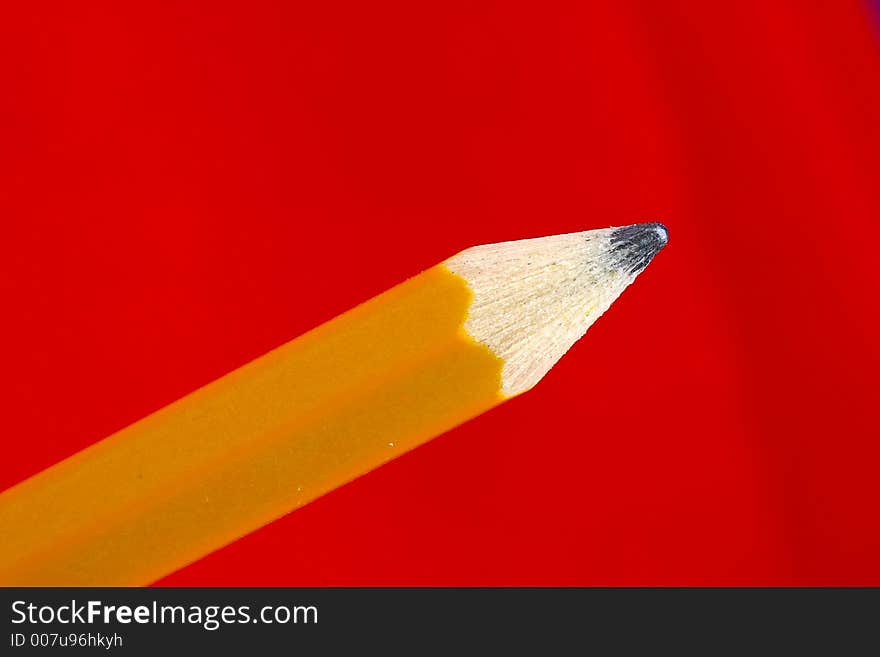 Wooden Pencil Tip Closeup