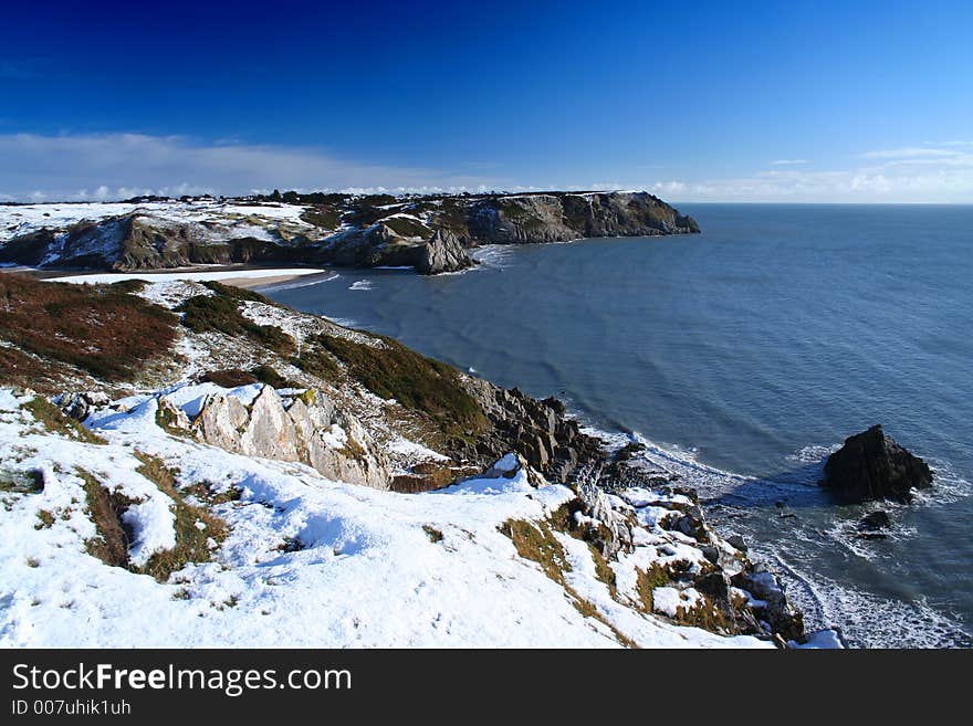 Snow on the coast