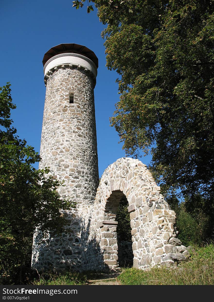 The Hamelika Tower in the Marian Bath - Czech Republic