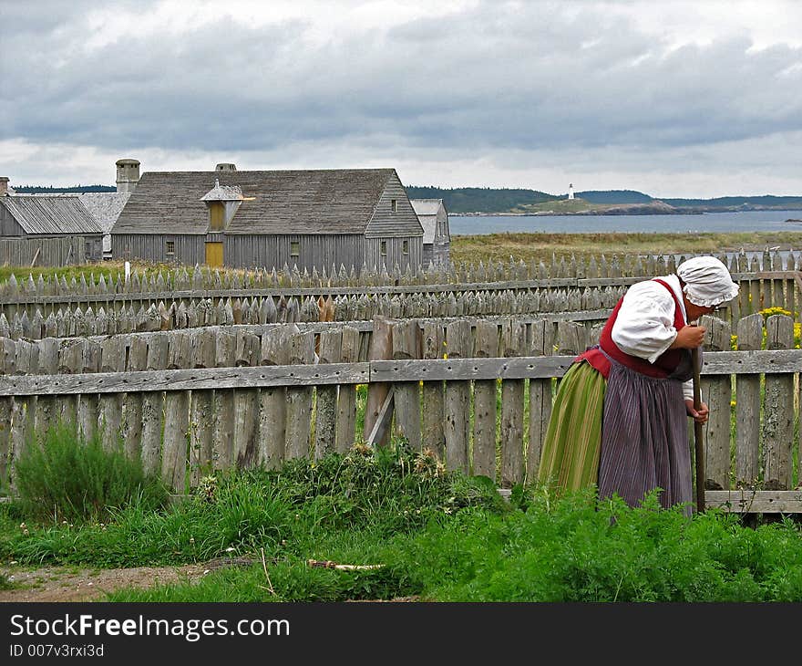 Woman Gardening