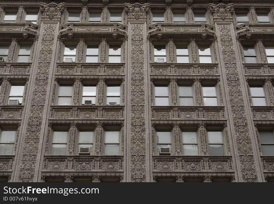 Beautiful building in New York with decorative details