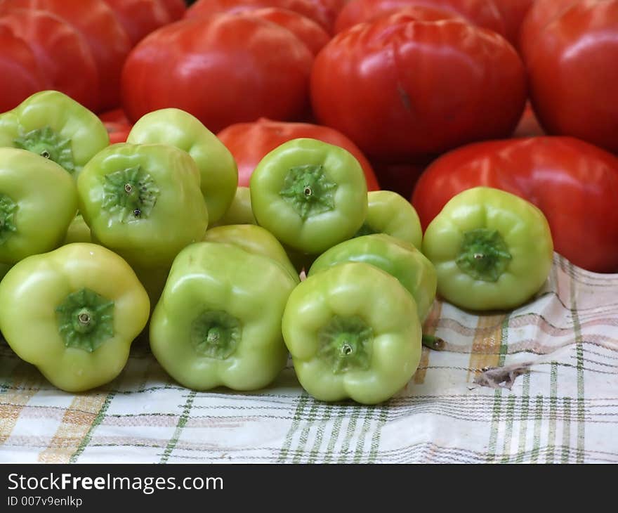 Fresh food on market