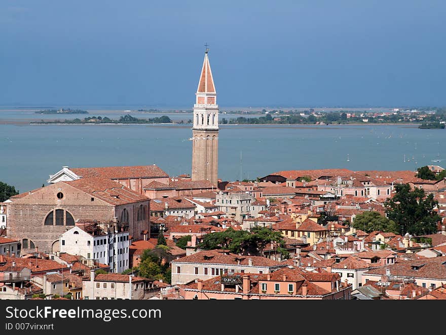 Aerial view of Venice