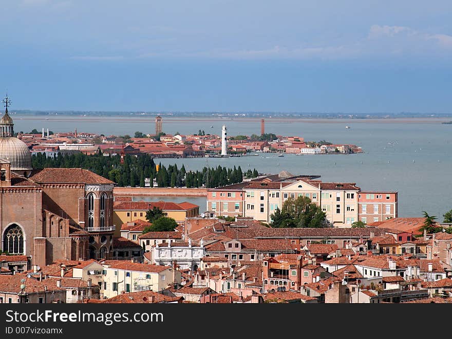 Aerial view of Venice