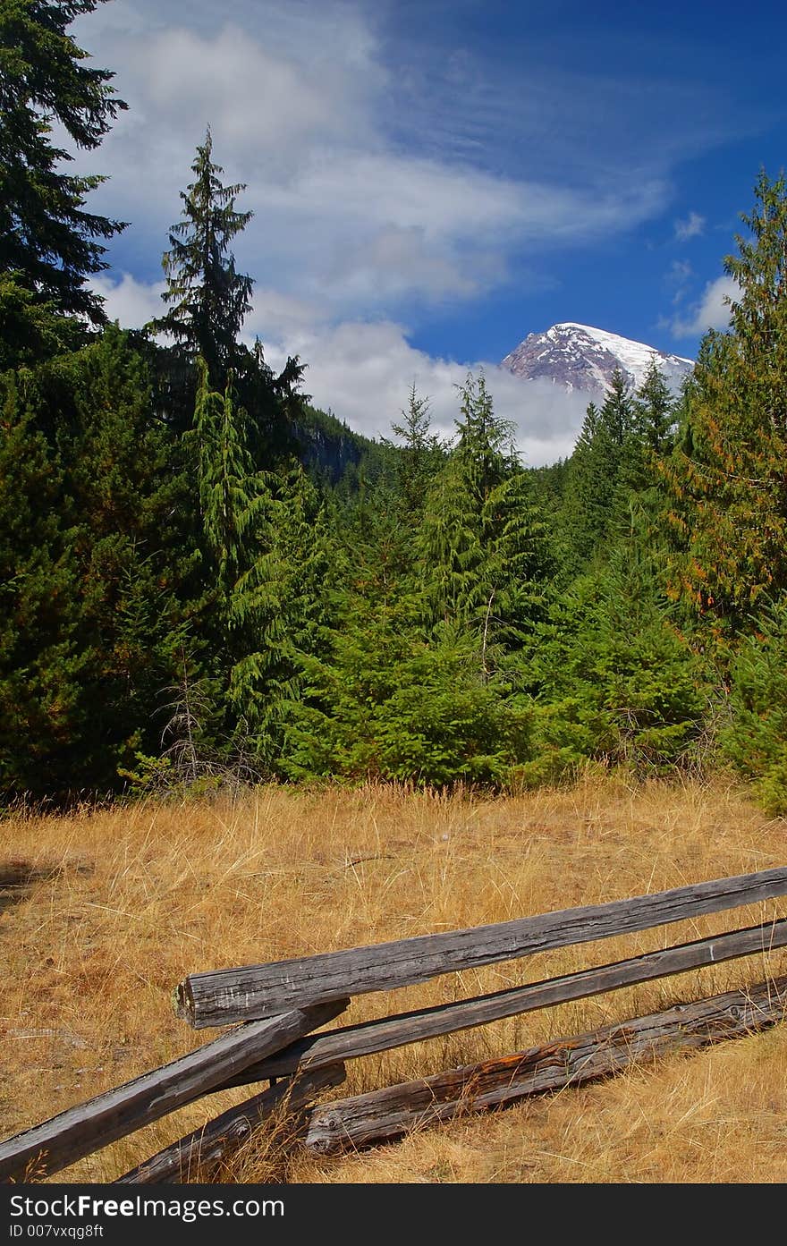 August mountain landscape