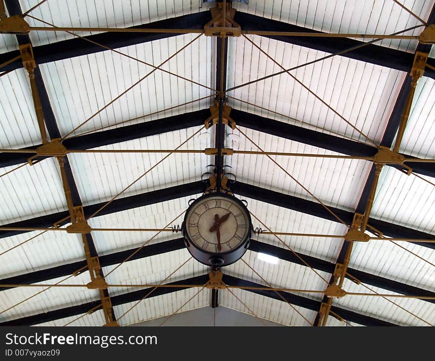 Clock on roof with perfect balanced cadre