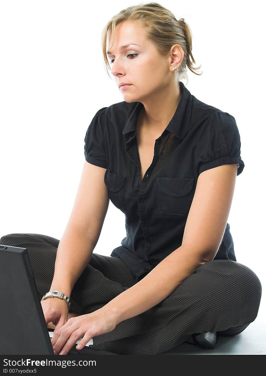 Women using laptop computer