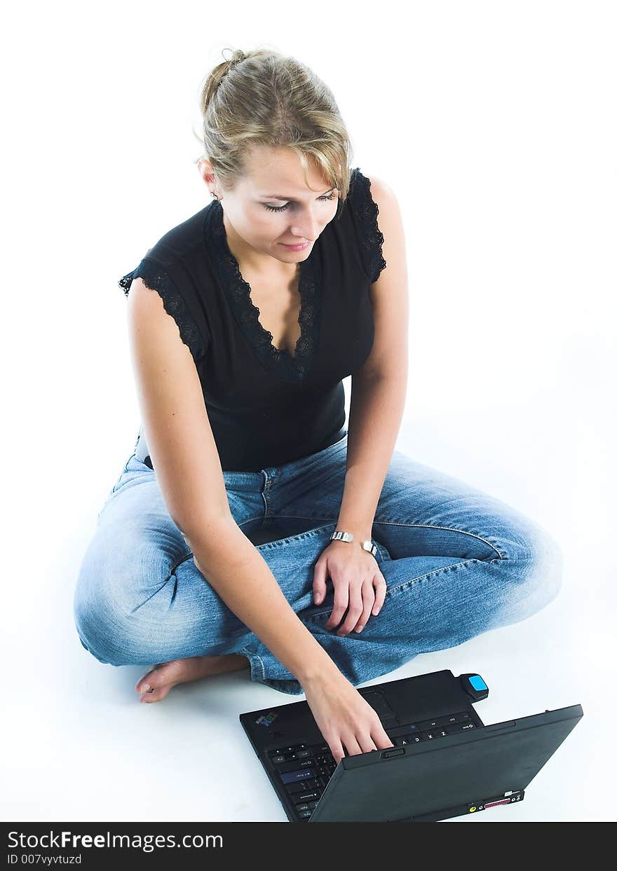 Women using laptop computer