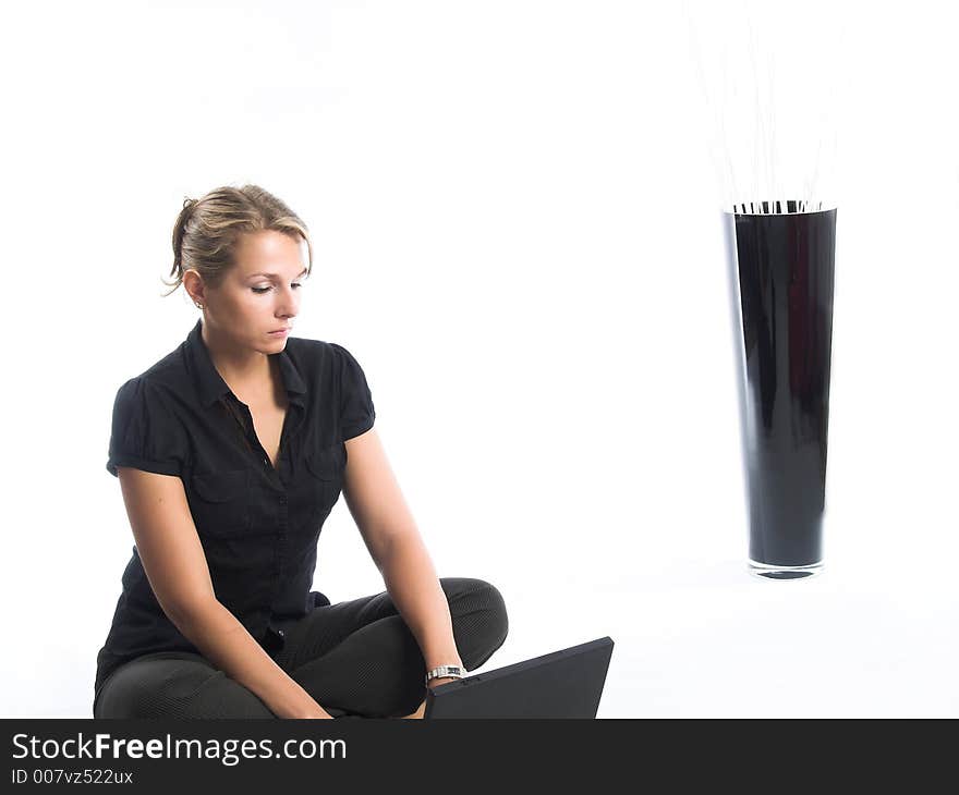 Women using laptop computer