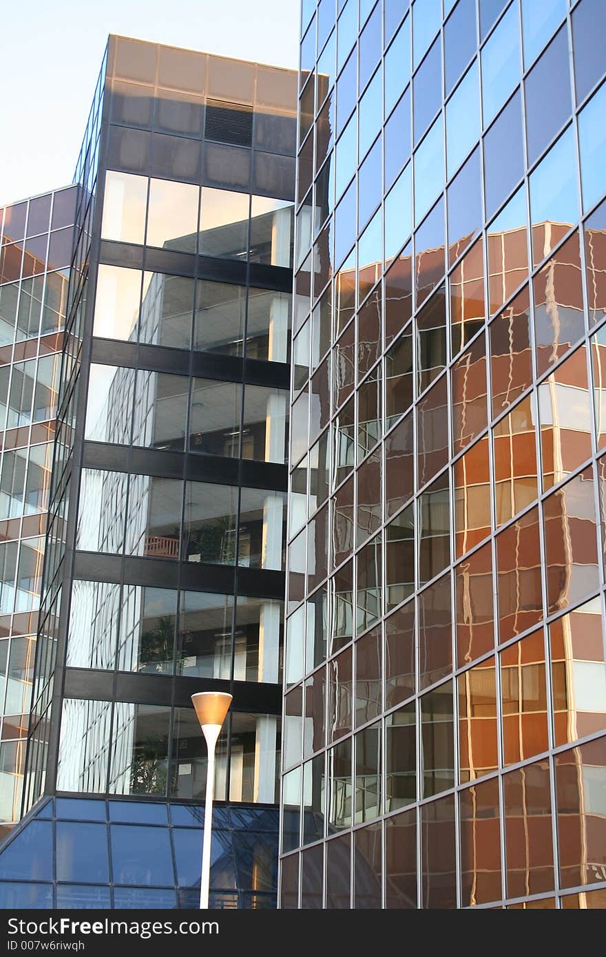 Buildings & their reflections. Spain, Europe.