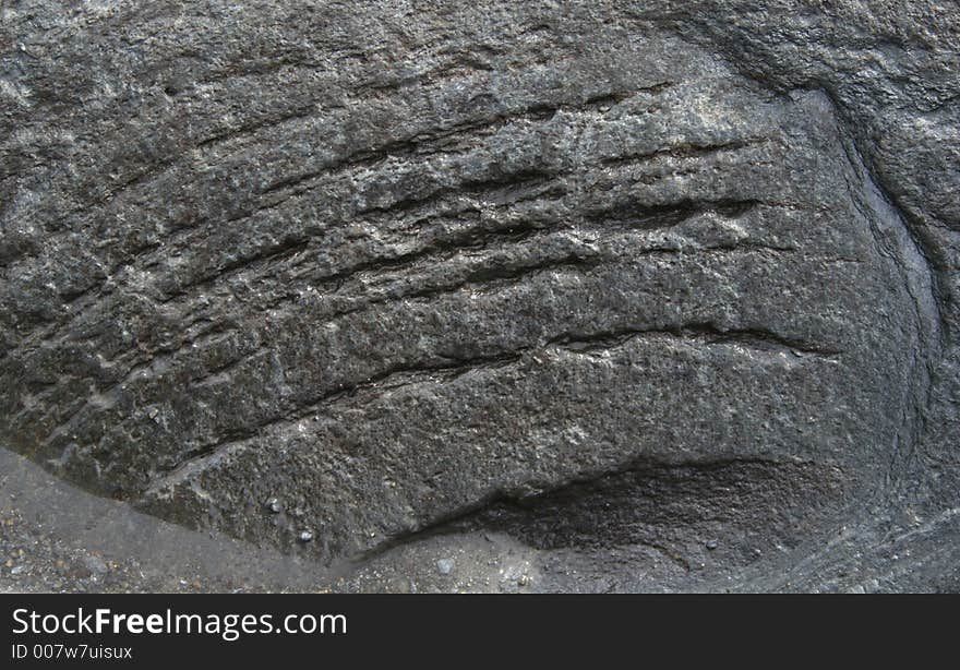 Stone With Scratches