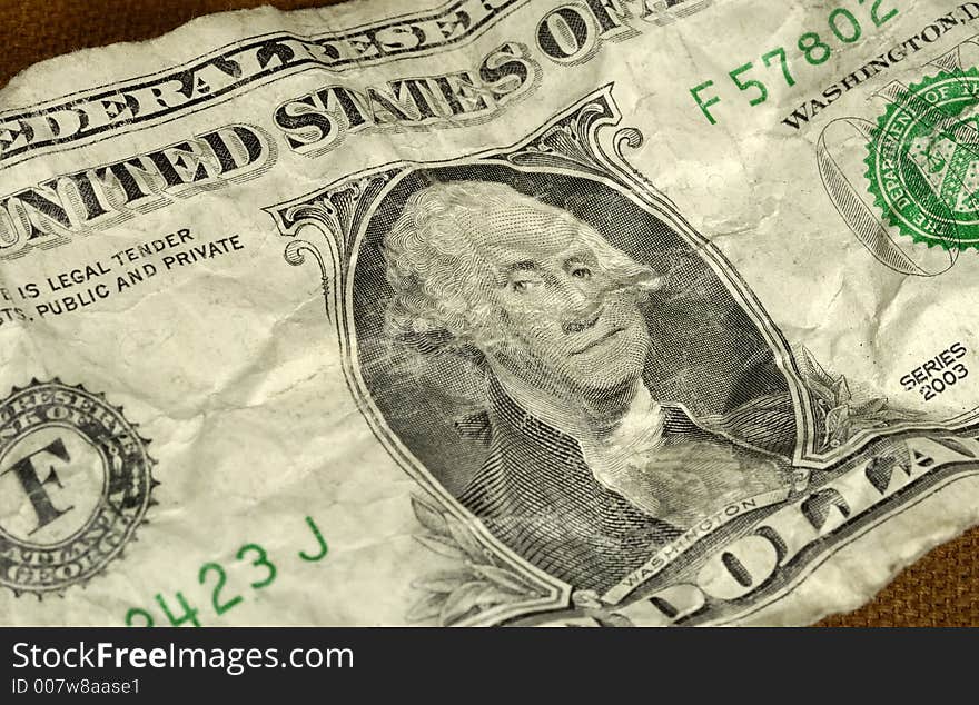 Crumpled Dollar