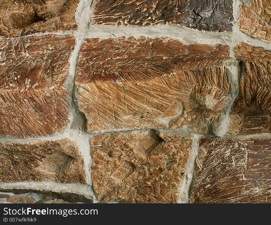 New brown stone wall texture