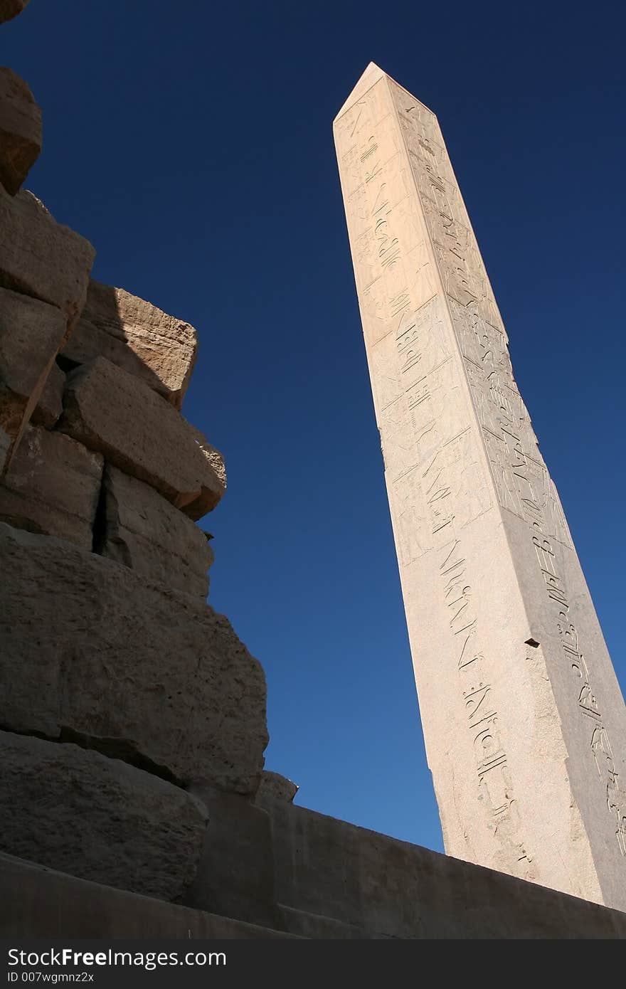 Obelisk of Queen Hatshepsut at the Karnak temple complex, Egypt. Obelisk of Queen Hatshepsut at the Karnak temple complex, Egypt