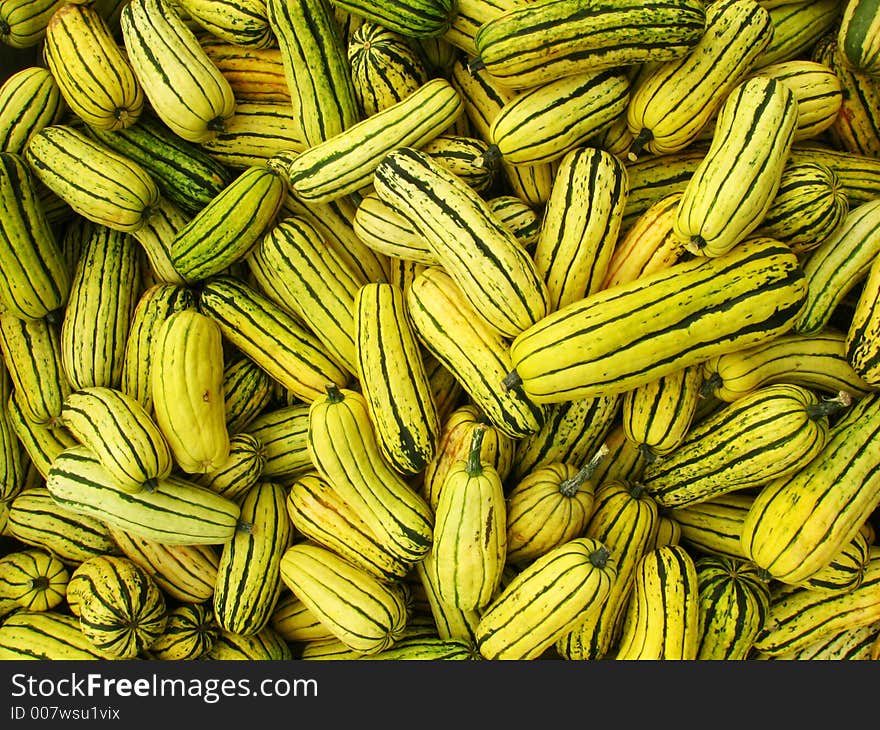 Green And Yellow Pumpkins