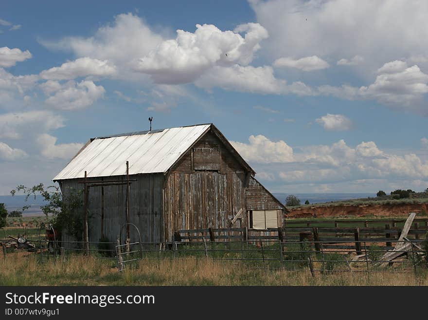 Old wild west barn