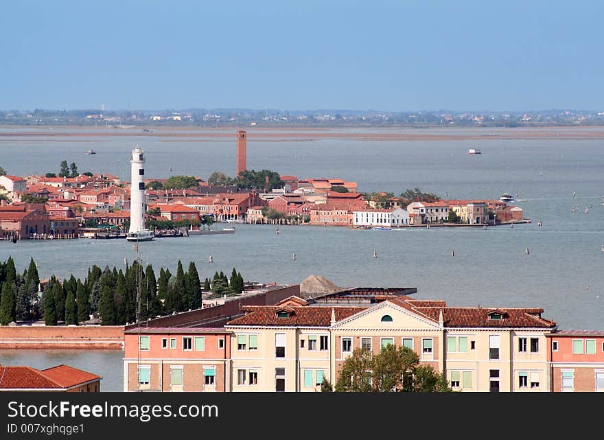 Aerial view of Venice