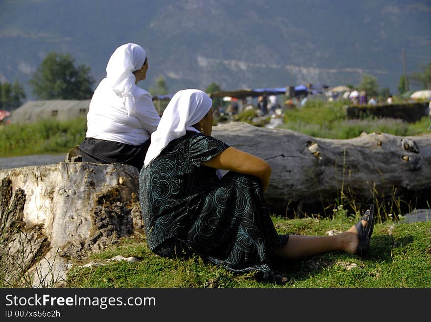 People at the village festival on the north of montenegro. People at the village festival on the north of montenegro