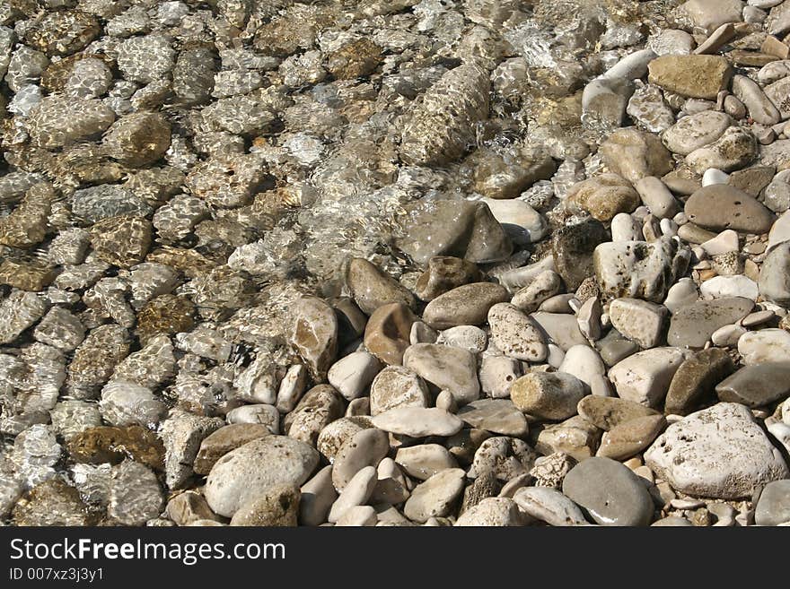 See stones on the beach