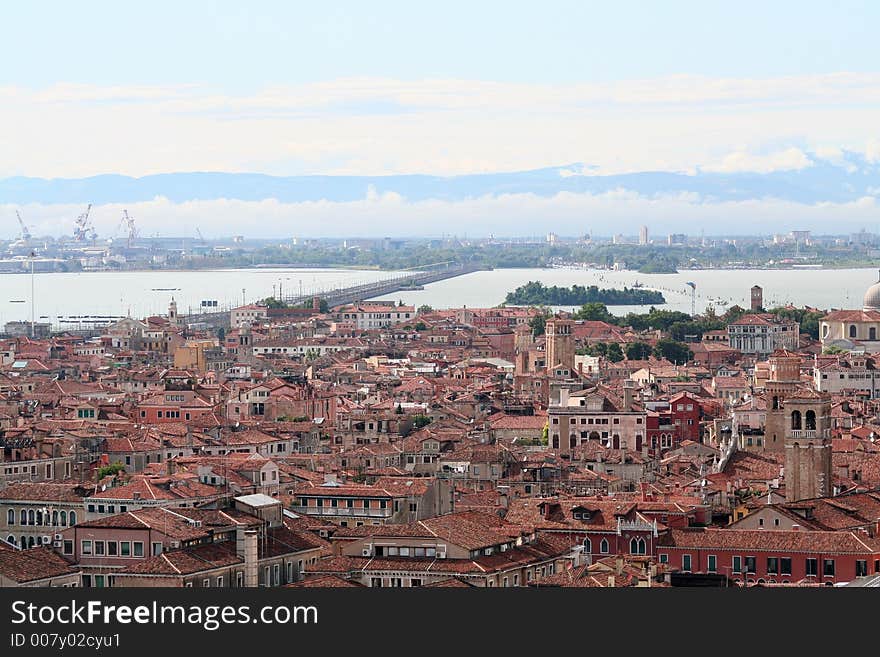 Aerial view of Venice