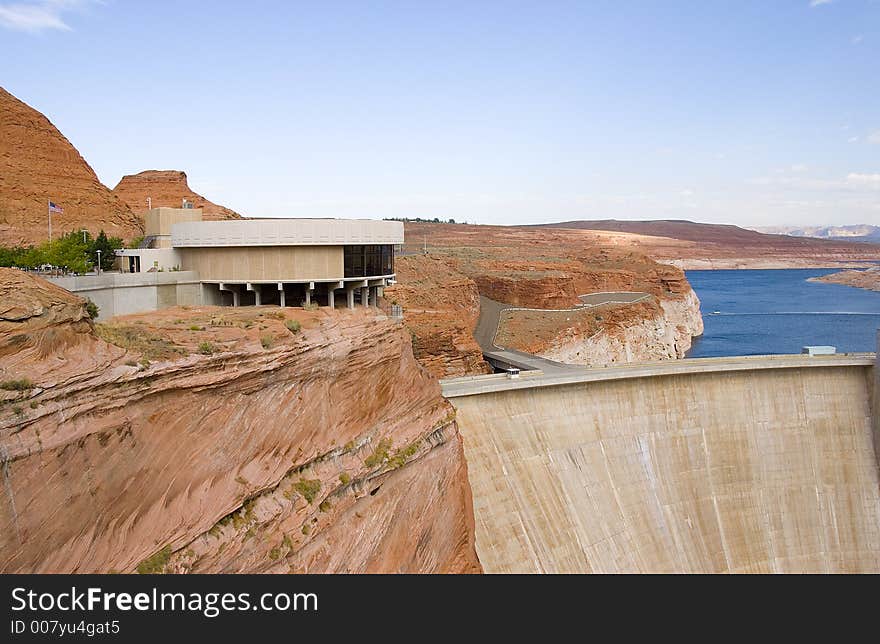 Visitor center at Glen Canyon Dam