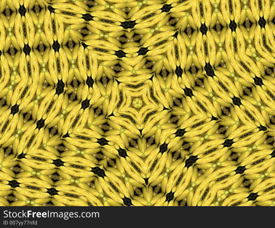 Yellow and Black corn star shape design which could be used for a background. Yellow and Black corn star shape design which could be used for a background