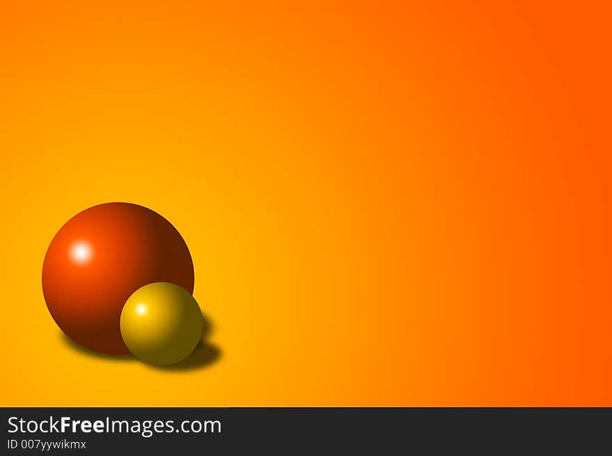 Abstract background with balls