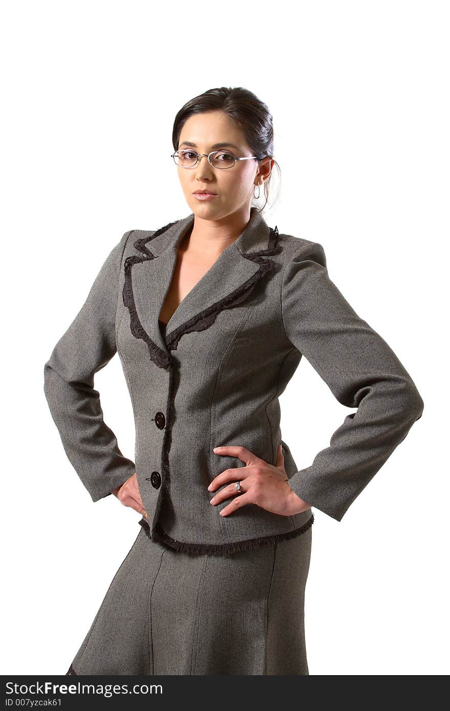 Business Woman With Glasses