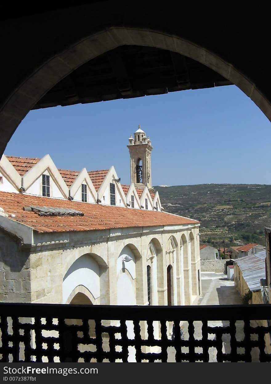 An old church in Omodos, Cyprus. An old church in Omodos, Cyprus