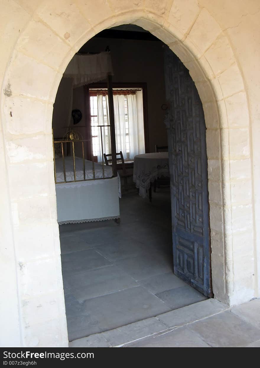 The way into a traditional house in Cyprus. The way into a traditional house in Cyprus