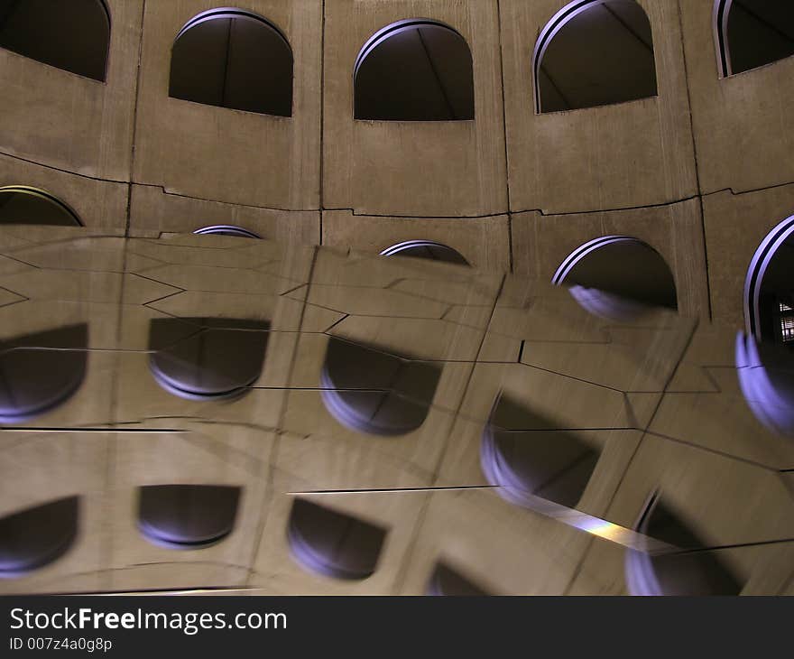 Modern style  architecture of a carpark ,