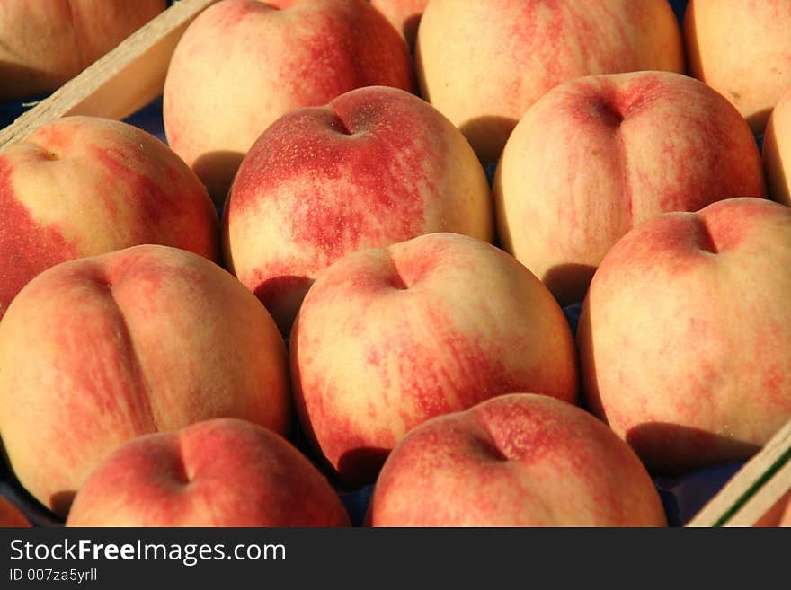 Peaches at the market