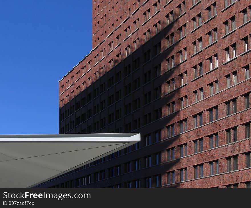 Shadow on brickwork