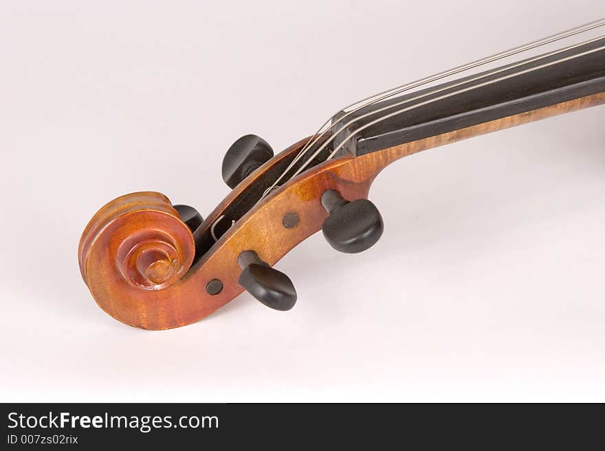 Isolated Antique Violin