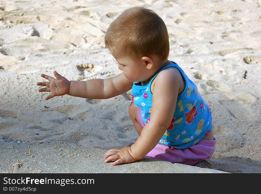 Child on the beach