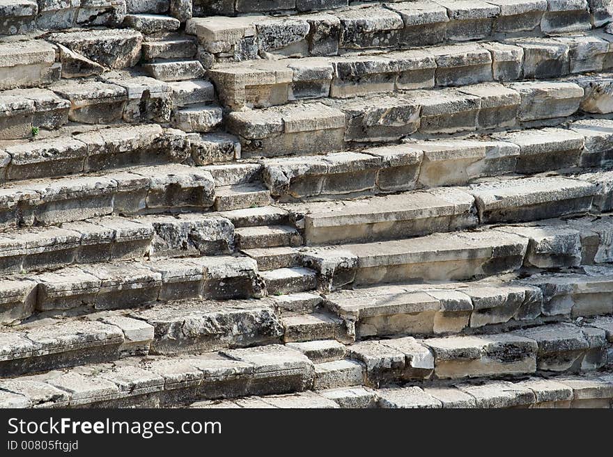 Abstract steps at coliseum, background