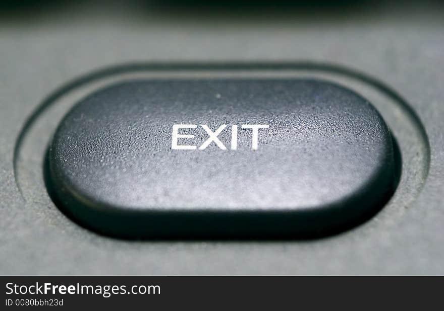 Exit knob on an electronic device